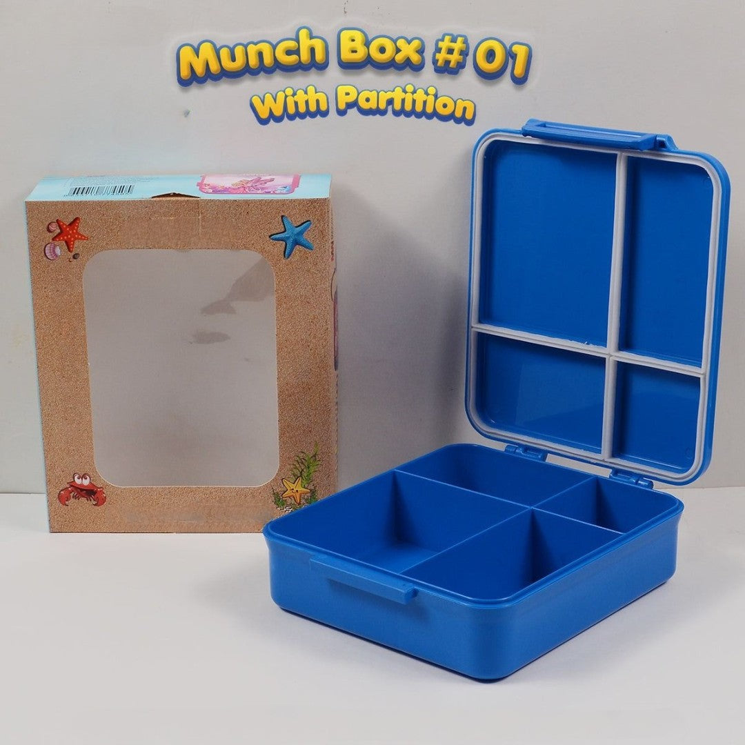 Cartoon Printed Lunch Box with 4 Partition