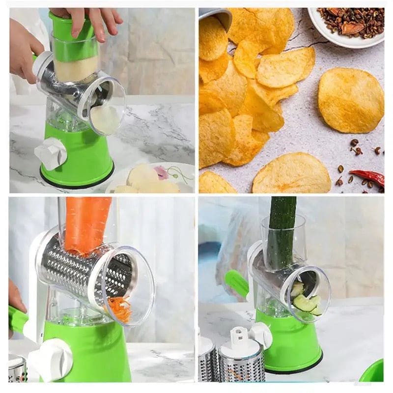 Multifunctional Roller Vegetable Cutter, 3 In 1 Vegetable Slicer👌👌👌👌